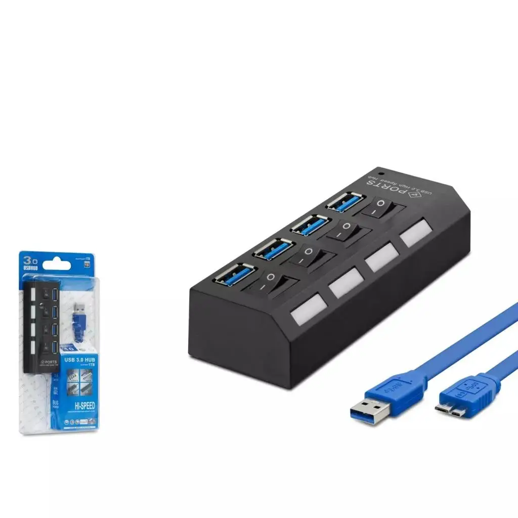 Usb3.0 Hub 4*Usb 50Cm Siyah HDX7023 Usb3.0 Hub 4*Usb 50Cm Siyah HDX7023