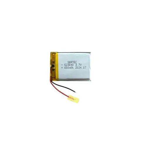 523040 3.7V 600 MAh Li-Polymer Pil (Devreli/1.5A)