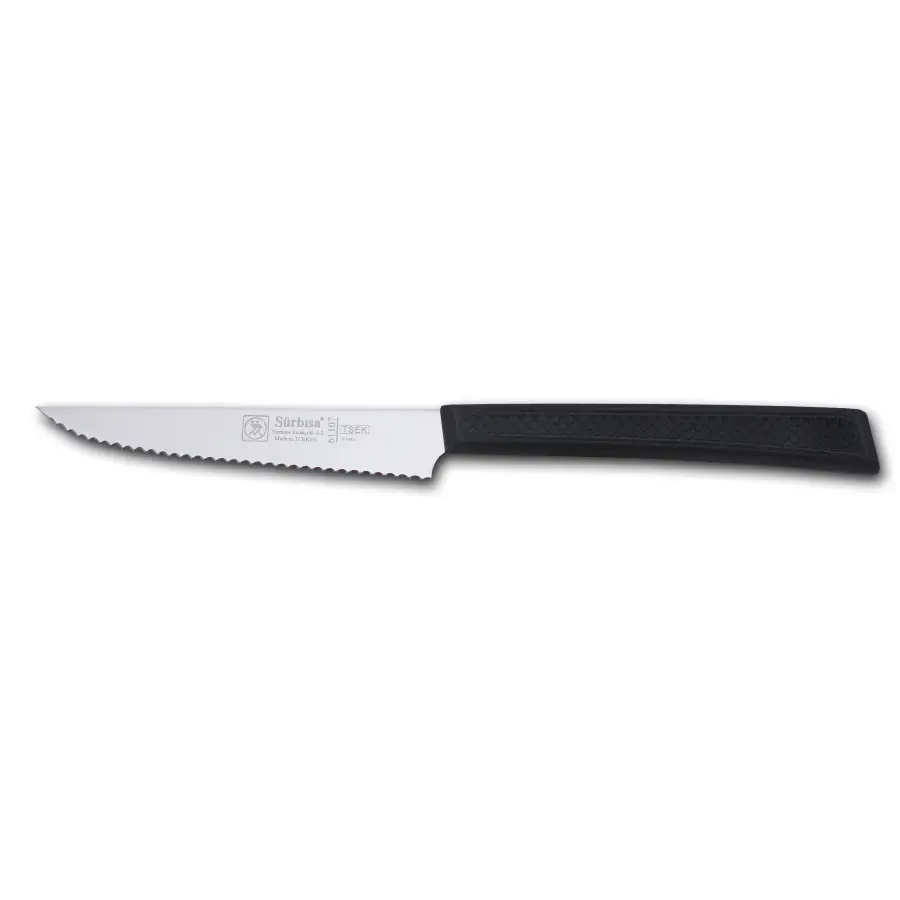 61107 - Sürmene Lazerli Tırtıklı Biftek / Steak Bıçağı 12 cm 61107 - Sürmene Lazerli Tırtıklı Biftek / Steak Bıçağı 12 cm