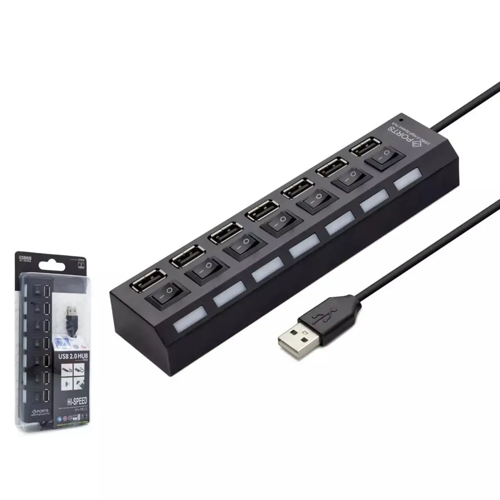 Usb Hub 7*Usb Siyah HDX7001 Usb Hub 7*Usb Siyah HDX7001