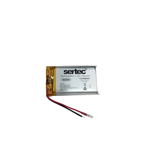 802540 3.7V 800mAh Li-Polymer Pil (Devreli/1.5A)