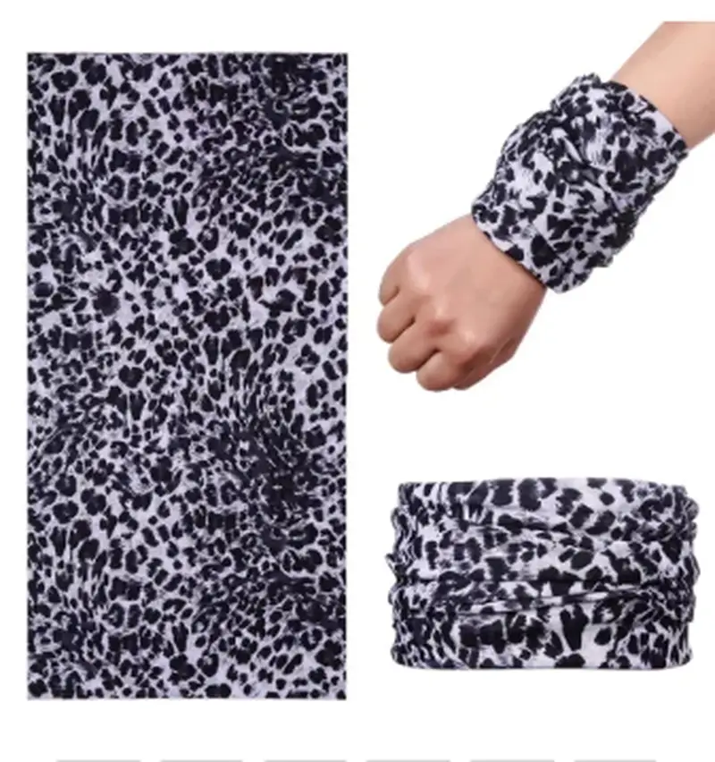 Açık Renk Leopar Baf Bandana Maske Açık Renk Leopar Baf Bandana Maske