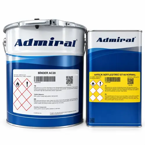 Admiral AC20 Poliüretan Akrilik Boya 19.6 Kg Parlak Ral 7040 Pencere Gri