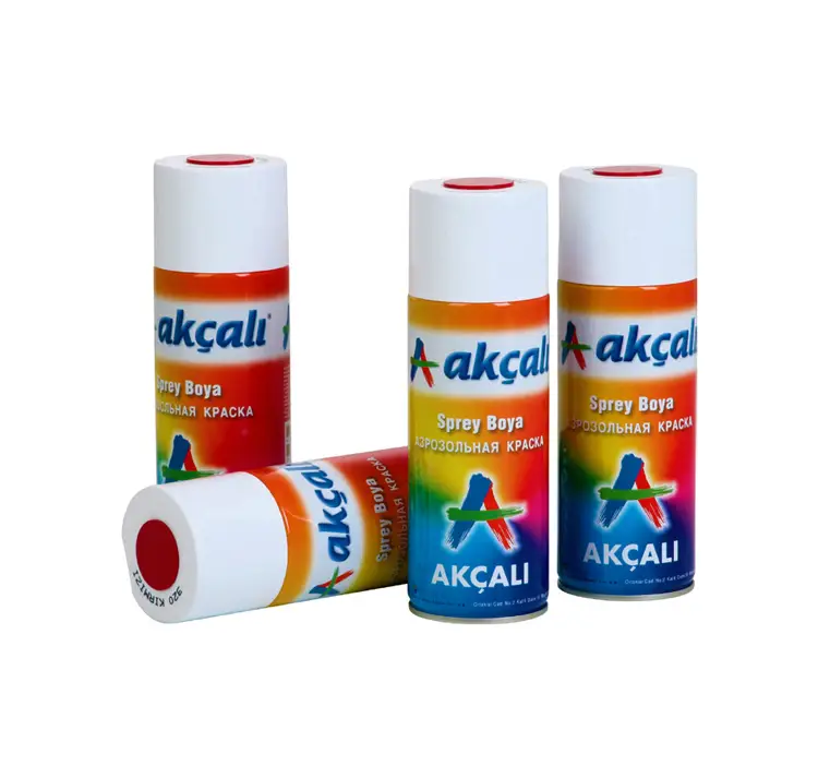 Akçalı Üst Kalite Sprey Boya 400 ml - Ana Renkler Akçalı Üst Kalite Sprey Boya 400 ml - Ana Renkler