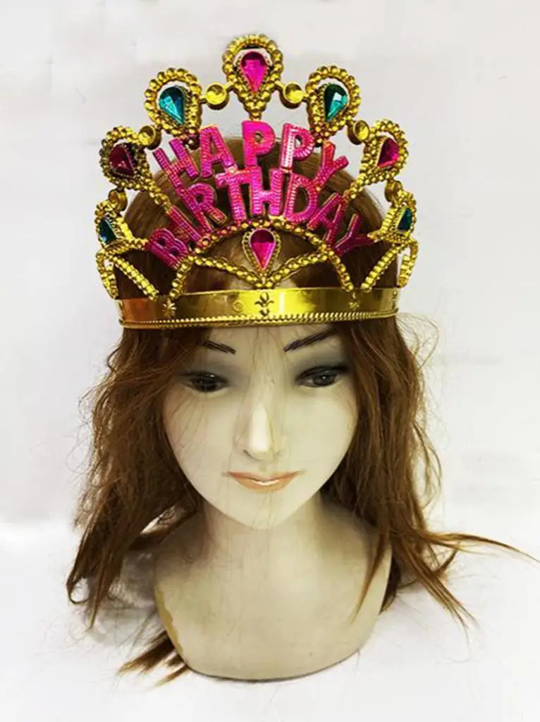Altın Renk Happy Birthday Yazılı Doğum Günü Tacı 60 cm Altın Renk Happy Birthday Yazılı Doğum Günü Tacı 60 cm