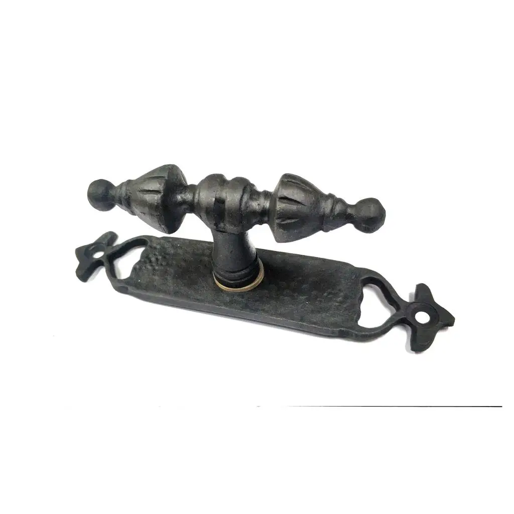 Antika Tarz Dekoratif Pirinç Burma Pencere Kolu - 152x32 mm, Oksit Antika Tarz Dekoratif Pirinç Burma Pencere Kolu - 152x32 mm, Oksit