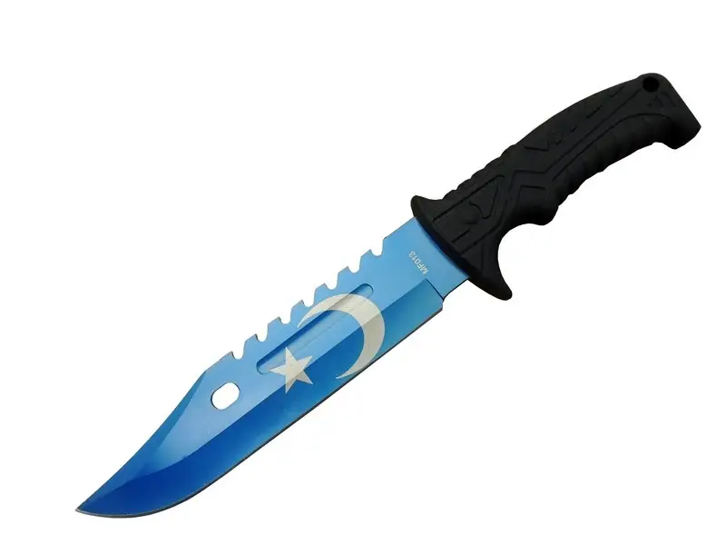 Ayyıldız MF013BL Mavi Av Bıçağı 31cm - Testere Detaylı Bıçak, Kılıflı, Plastik Sap Ayyıldız MF013BL Mavi Av Bıçağı 31cm - Testere Detaylı Bıçak, Kılıflı, Plastik Sap