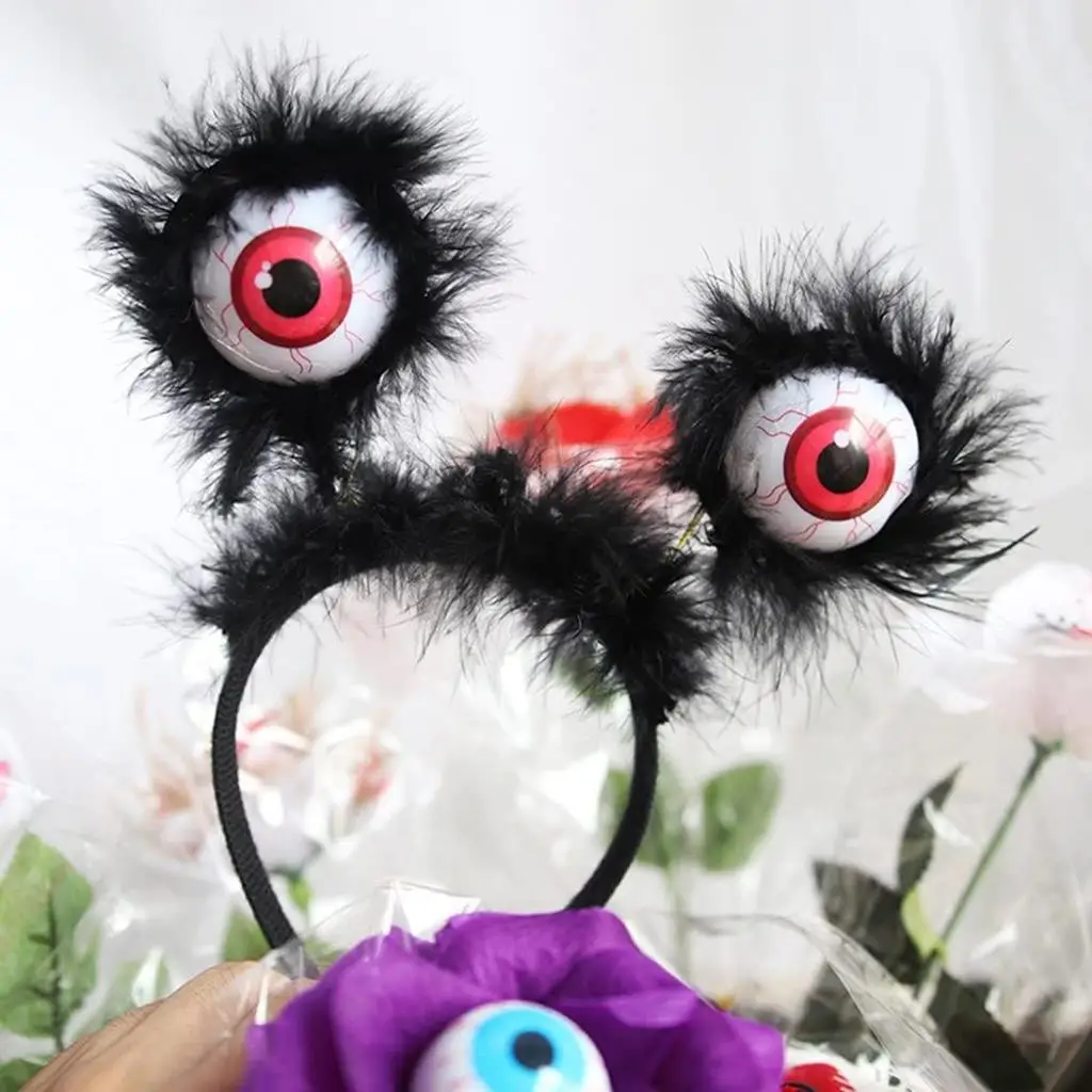 Cadılar Bayramı Halloween Otrişli Sallanan Gözlü Parti Tacı Cadılar Bayramı Halloween Otrişli Sallanan Gözlü Parti Tacı