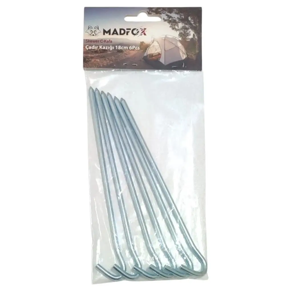Çadır Kazığı - Madfox Skewer C-Kafa - 6 Parça - 18 cm - 547329 Çadır Kazığı - Madfox Skewer C-Kafa - 6 Parça - 18 cm - 547329