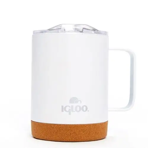 Çelik Mug Termos - Igloo - Cork - 350ml - Beyaz - 205696 Çelik Mug Termos - Igloo - Cork - 350ml - Beyaz - 205696