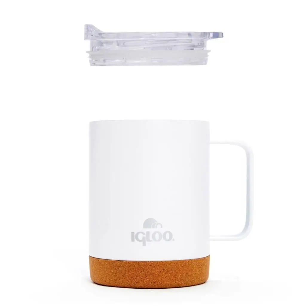 Çelik Mug Termos - Igloo - Cork - 350ml - Beyaz - 205696 Çelik Mug Termos - Igloo - Cork - 350ml - Beyaz - 205696