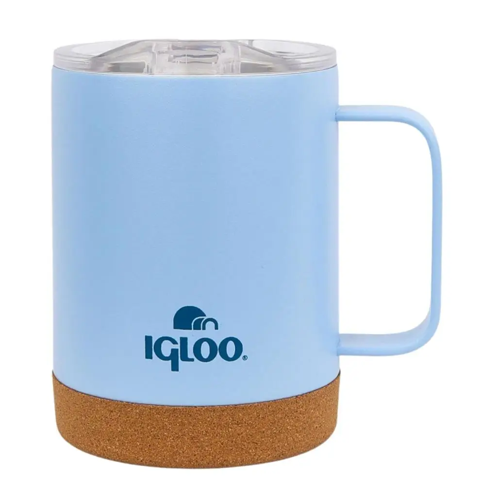 Çelik Mug Termos - Igloo - Cork - 350ml - Buzul Mavi - 205696 Çelik Mug Termos - Igloo - Cork - 350ml - Buzul Mavi - 205696