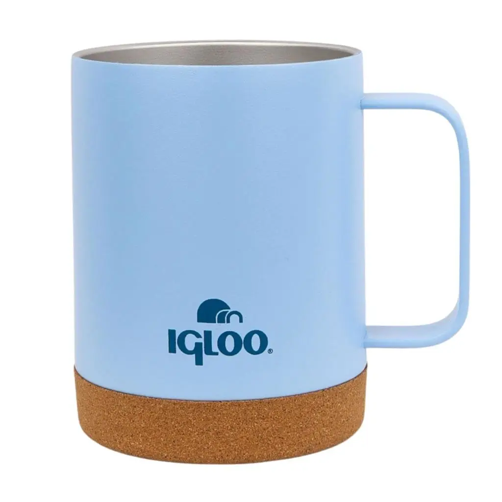 Çelik Mug Termos - Igloo - Cork - 350ml - Buzul Mavi - 205696 Çelik Mug Termos - Igloo - Cork - 350ml - Buzul Mavi - 205696