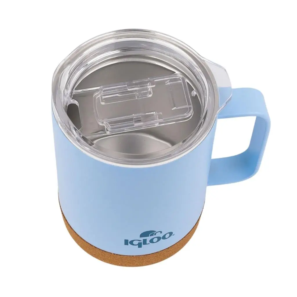 Çelik Mug Termos - Igloo - Cork - 350ml - Buzul Mavi - 205696 Çelik Mug Termos - Igloo - Cork - 350ml - Buzul Mavi - 205696