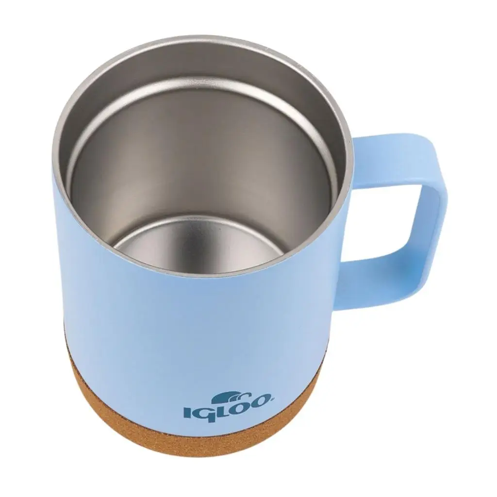 Çelik Mug Termos - Igloo - Cork - 350ml - Buzul Mavi - 205696 Çelik Mug Termos - Igloo - Cork - 350ml - Buzul Mavi - 205696