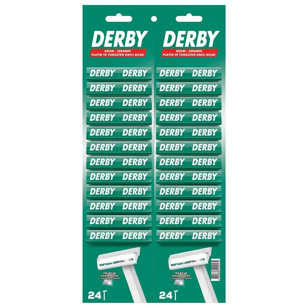 Derby Tek Bıçak Kartela 48`li Derby Tek Bıçak Kartela 48`li