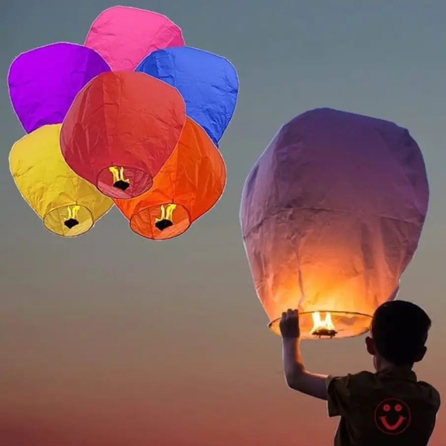 Dilek Feneri Gece Gökyüzü Dilek Balonu 1 Adet Dilek Feneri Gece Gökyüzü Dilek Balonu 1 Adet