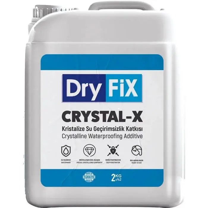 Dryfix Crystal-X Likit Kristalize Su Yalıtım Katkısı 30 Lt Dryfix Crystal-X Likit Kristalize Su Yalıtım Katkısı 30 Lt