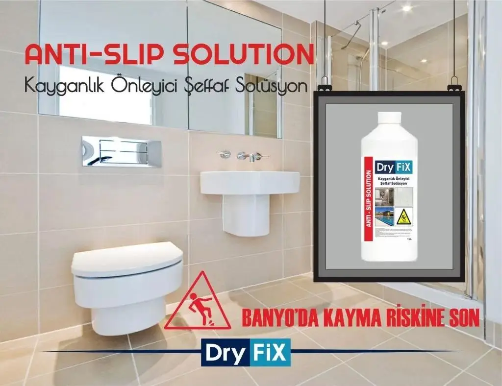 DryFix Kayganlık Önleyici Şeffaf Solüsyon 10 Lt DryFix Kayganlık Önleyici Şeffaf Solüsyon 10 Lt