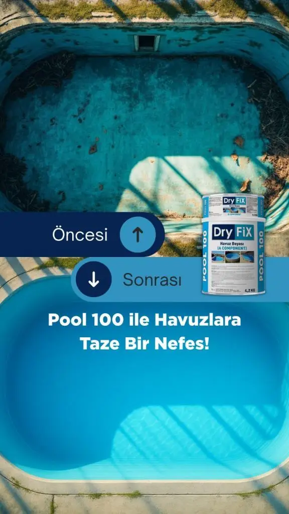 DryFix PooL100 Havuz Boyası Mavi 4.5 Kg DryFix PooL100 Havuz Boyası Mavi 4.5 Kg