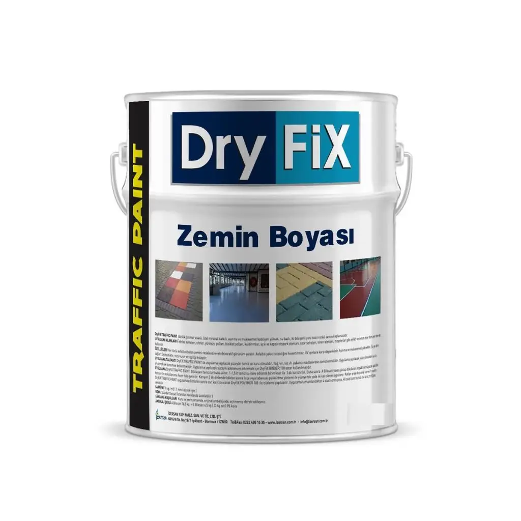 DryFix Traffic Paint Zemin Boyası 18 Kg Beyaz DryFix Traffic Paint Zemin Boyası 18 Kg Beyaz