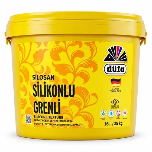 Düfa Silosan Silikonlu Grenli Dış Cephe Boyası 25 Kg Beyaz