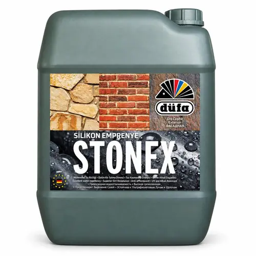 Düfa Stonex Silikon Emprenye Doğal Taş Cilası Su Bazlı 5 Lt Şeffaf