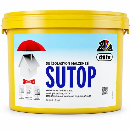 Düfa Sutop Elyaflı Su Kesici Çatı İzolasyon Malzemesi 20 Kg Beyaz