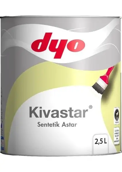 Dyo Kivastar Ahşap Metal Astarı Sentetik Astar 2.5 Lt Dyo Kivastar Ahşap Metal Astarı Sentetik Astar 2.5 Lt
