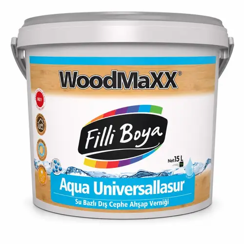 Filli Boya Aqua Universallasur Su Bazlı Dış Cephe Ahşap Verniği 2.5 Lt
