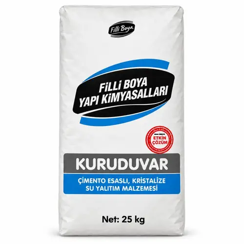 Filli Boya Kuruduvar Kristalize Su Yalıtım Malzemesi 25 Kg Gri