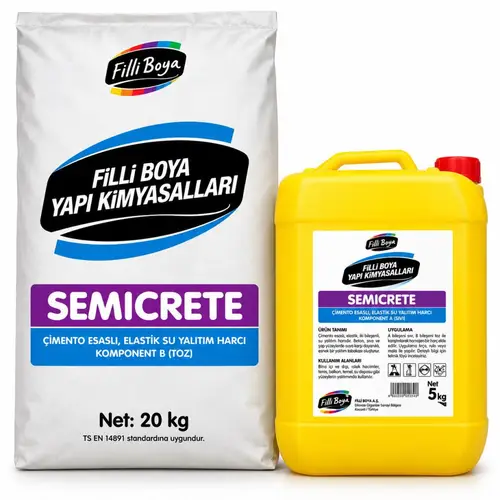 Filli Boya Semicrete Su Yalıtım 20 Kg Toz+5 Kg Sıvı