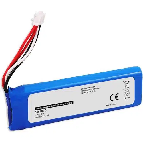Flip 3 uyumlu 3.7v 3000 mah Soketli Batarya