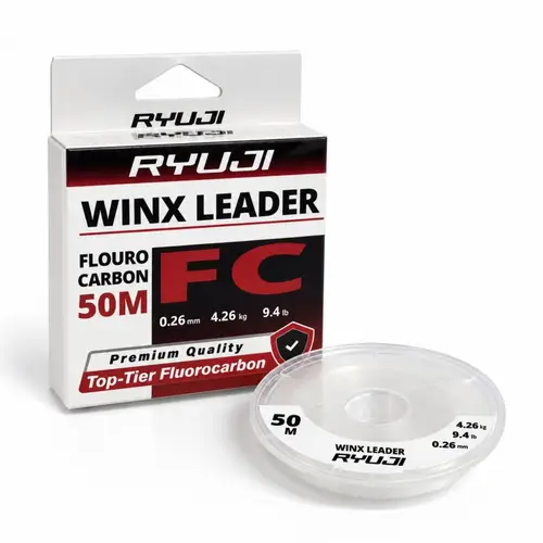 Fluorocarbon Lider Misina - Ryuji Winx Leader - 50 mt - 0,26mm