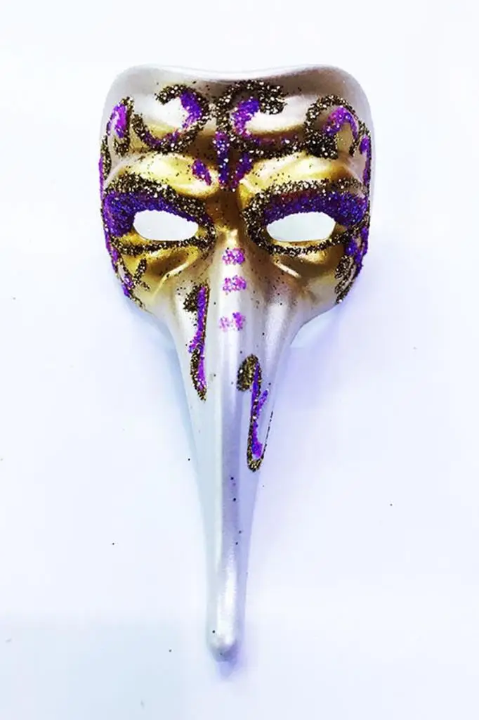 Fuşya Renk İşlemeli Seramik Malzemeden İmal Venedik Uzun Maske Magnet Fuşya Renk İşlemeli Seramik Malzemeden İmal Venedik Uzun Maske Magnet