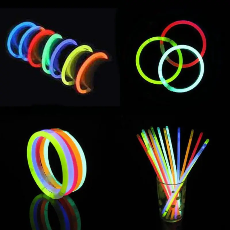 Glow Fosforlu Neon Bileklik 50 Adet Glow Fosforlu Neon Bileklik 50 Adet