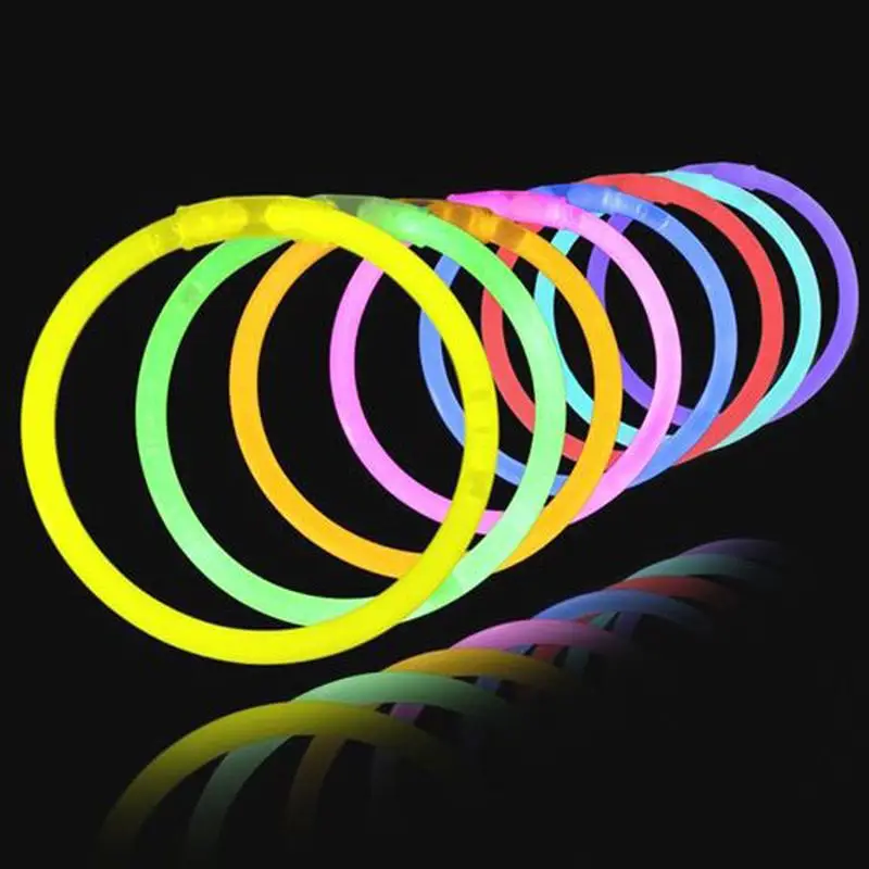 Glow Fosforlu Neon Bileklik 50 Adet Glow Fosforlu Neon Bileklik 50 Adet