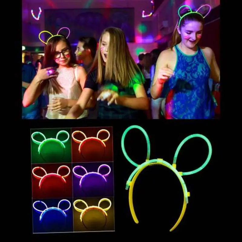 Glow Taç Fosforlu Taç Karışık Renk 12 Adet Glow Taç Fosforlu Taç Karışık Renk 12 Adet