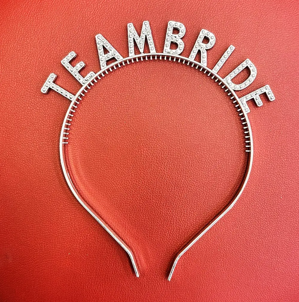 Gümüş Renk Team Bride Taç Plastik – Gelin ve Nedime Tacı Gümüş Renk Team Bride Taç Plastik – Gelin ve Nedime Tacı