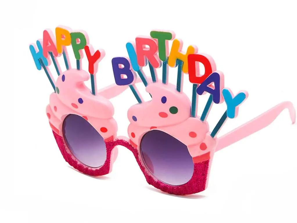 Happy Birthday Yazılı Pembe Fuşya Renk Parti Gözlüğü 12x7 cm Happy Birthday Yazılı Pembe Fuşya Renk Parti Gözlüğü 12x7 cm