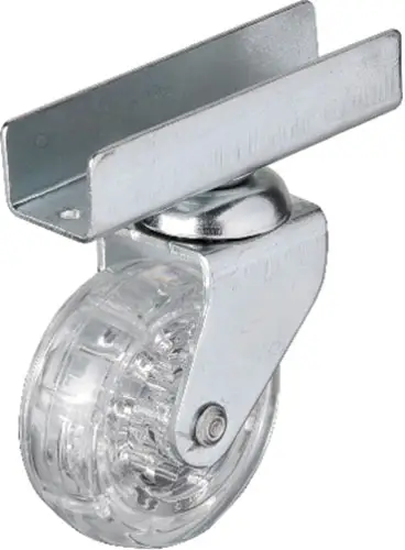 Hts 327 - 50x20 mm Şeffaf Makaralı Uzun U Tablalı Teker 4 Adet Hts 327 - 50x20 mm Şeffaf Makaralı Uzun U Tablalı Teker 4 Adet
