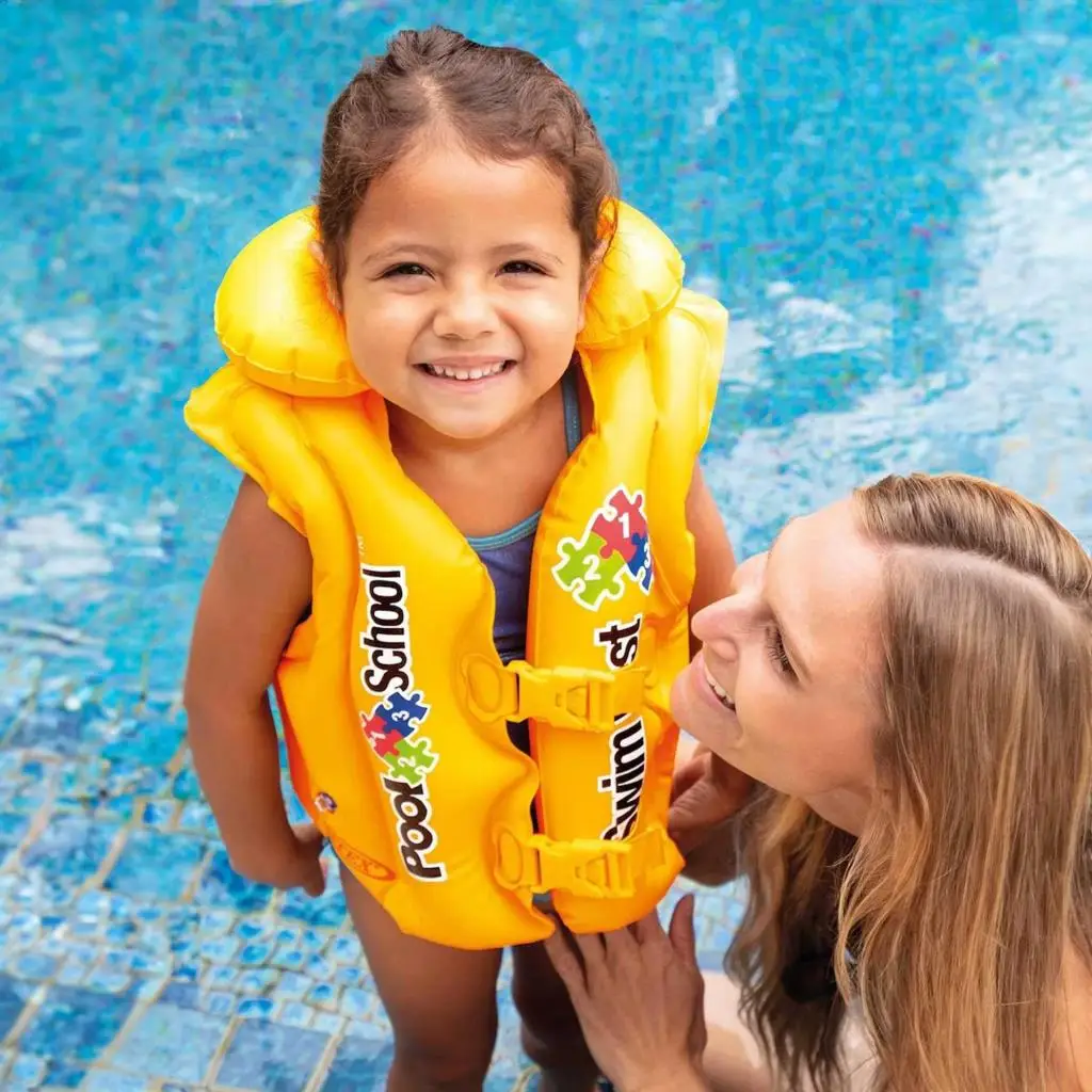 Çocuk Can Yeleği - Intex - Yakalı - Sarı (58660) Çocuk Can Yeleği - Intex - Yakalı - Sarı (58660)