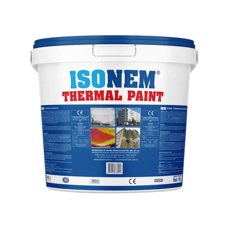 İsonem Thermal Paint Isı Yalıtım Boyası 18 Lt Gri