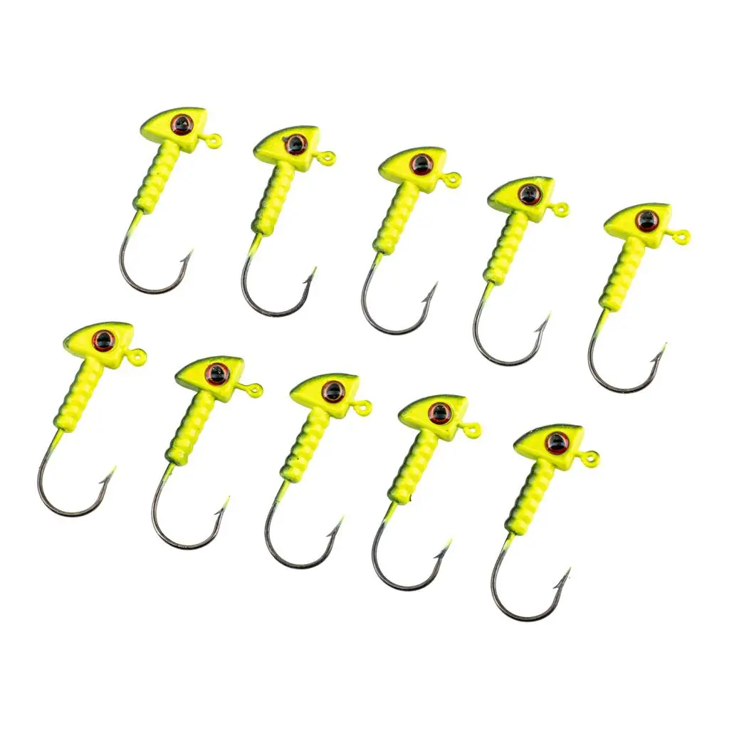 Jighead - Zoka - Kurşunlu Olta İğnesi - (XH-A 06) - Yeşil Siyah - 7 Gr - 10 Adet Jighead - Zoka - Kurşunlu Olta İğnesi - (XH-A 06) - Yeşil Siyah - 7 Gr - 10 Adet