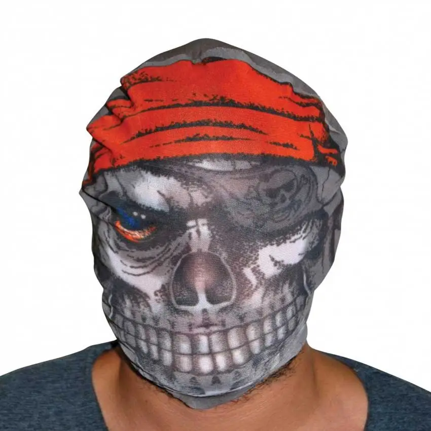 Kafaya Tam Geçmeli Bez Korsan Maskesi - Streç Korku Maskesi - 3D Baskılı Maske Model 4 Kafaya Tam Geçmeli Bez Korsan Maskesi - Streç Korku Maskesi - 3D Baskılı Maske Model 4