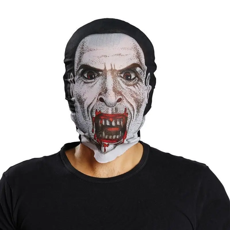 Kafaya Tam Geçmeli Bez Vampir Maskesi - Streç Korku Maskesi - 3D Baskılı Maske Model 2 Kafaya Tam Geçmeli Bez Vampir Maskesi - Streç Korku Maskesi - 3D Baskılı Maske Model 2