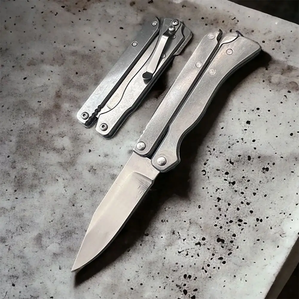 Katlanan Kelebek Çakı Metalik 15 Cm Katlanan Kelebek Çakı Metalik 15 Cm
