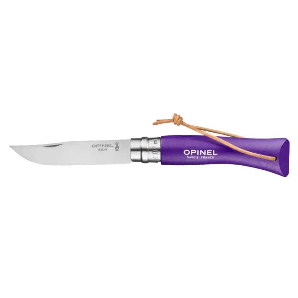 Katlanır Cep Çakısı - Opinel - Gürgen Ağacı Sap - Mor - No:7 Katlanır Cep Çakısı - Opinel - Gürgen Ağacı Sap - Mor - No:7