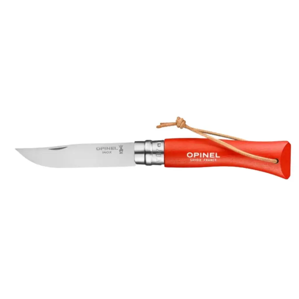 Katlanır Cep Çakısı - Opinel - Gürgen Ağacı Sap - Turuncu - No:7 Katlanır Cep Çakısı - Opinel - Gürgen Ağacı Sap - Turuncu - No:7