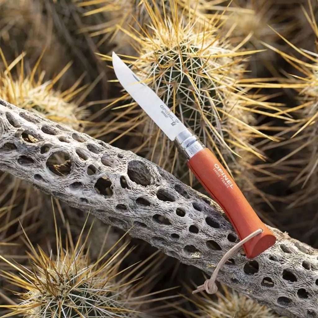 Katlanır Cep Çakısı - Opinel - Gürgen Ağacı Sap - Turuncu - No:7 Katlanır Cep Çakısı - Opinel - Gürgen Ağacı Sap - Turuncu - No:7